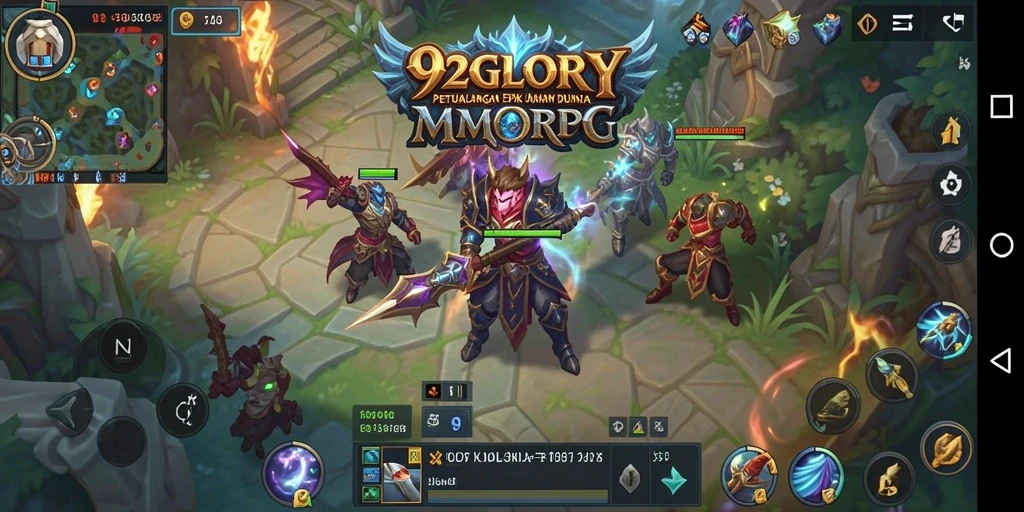 Tampilan gameplay seru di dunia fantasi 92GLORY.
