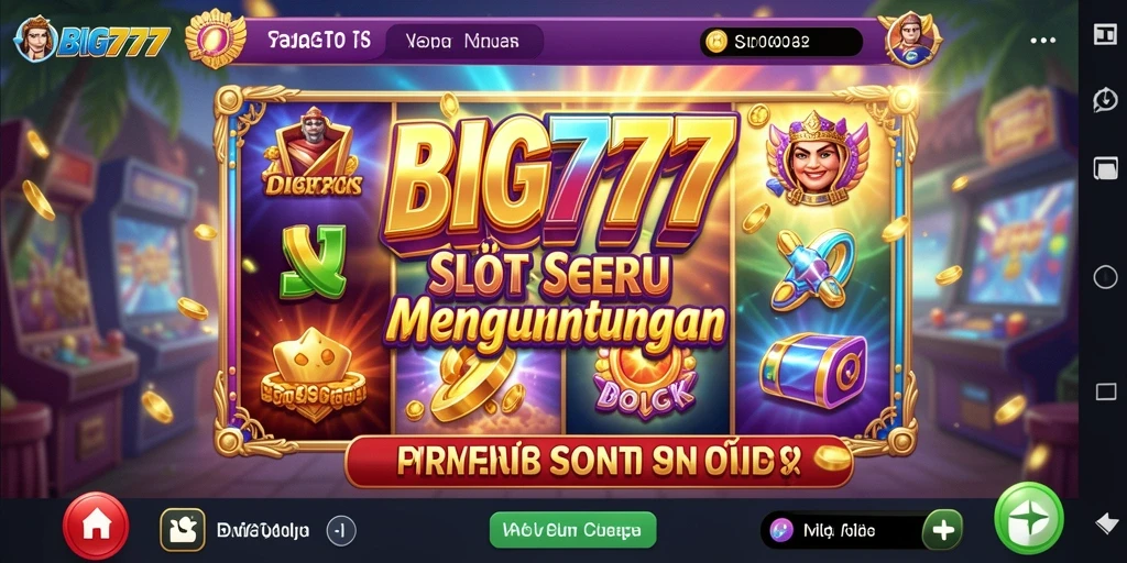 Screenshot gameplay BIG777 menampilkan keseruan permainan Slot yang mengasyikkan.