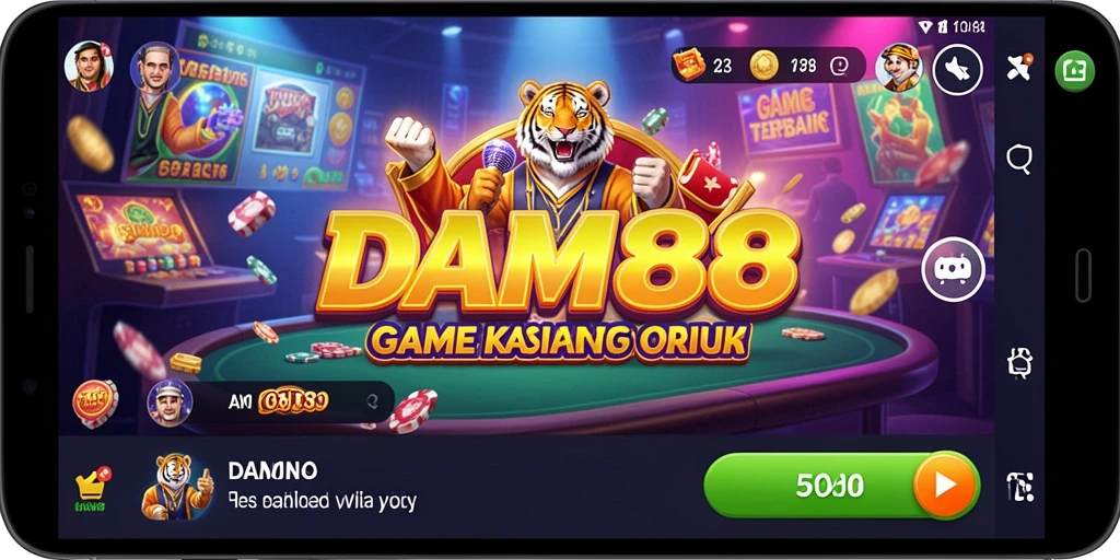 Tampilan menarik dari gameplay Kasino DAM88 yang seru dan menghibur.