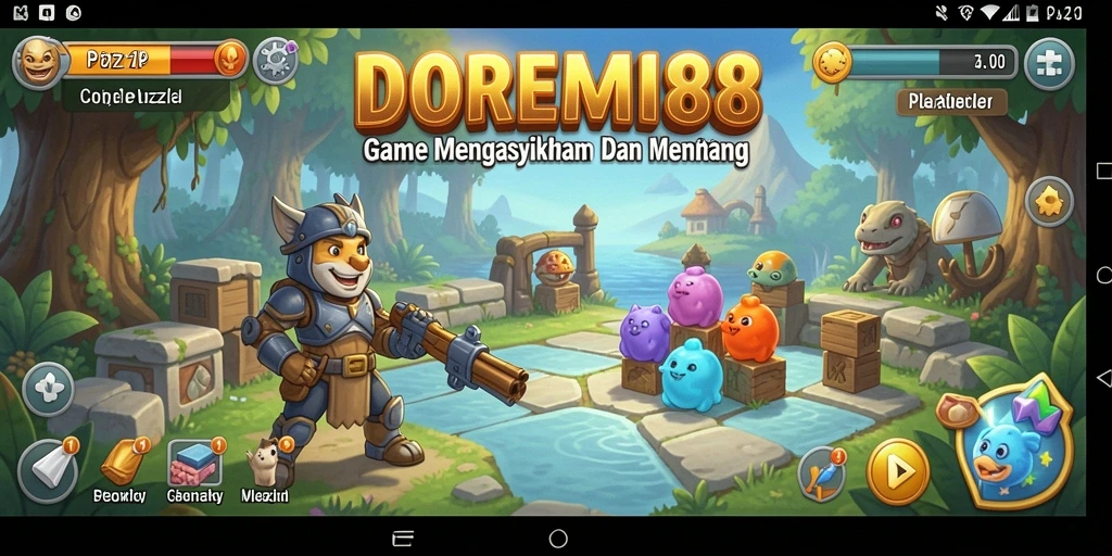 Tangkapan layar DOREMI88 menampilkan gameplay Puzzle yang menarik.