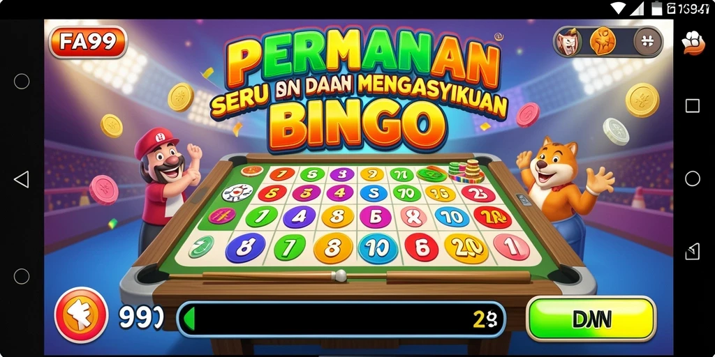 Tampilan permainan Bingo yang menarik dan menghibur di FA99.