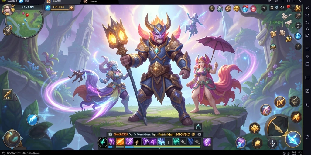 Tangkapan layar gameplay GANAS33 yang menampilkan petualangan seru dalam MMORPG.