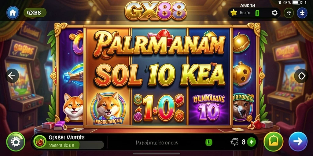 Tampilan gameplay Slot yang mendebarkan di GX88.