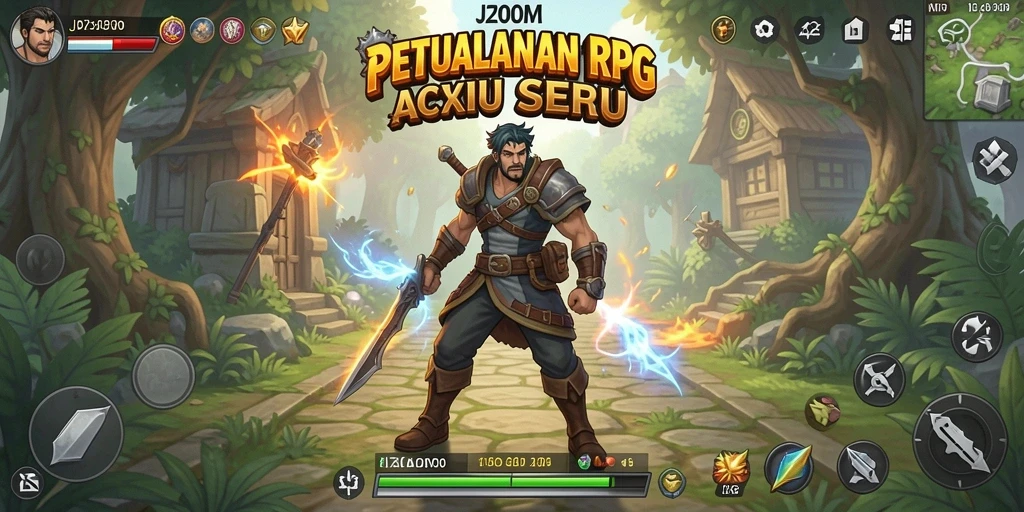 Tampilan gameplay seru dari J200M yang menakjubkan.