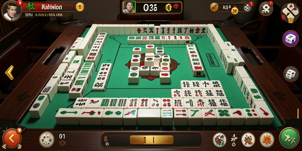 Screenshot gameplay KKRP menampilkan momen seru saat bermain Mahjong.