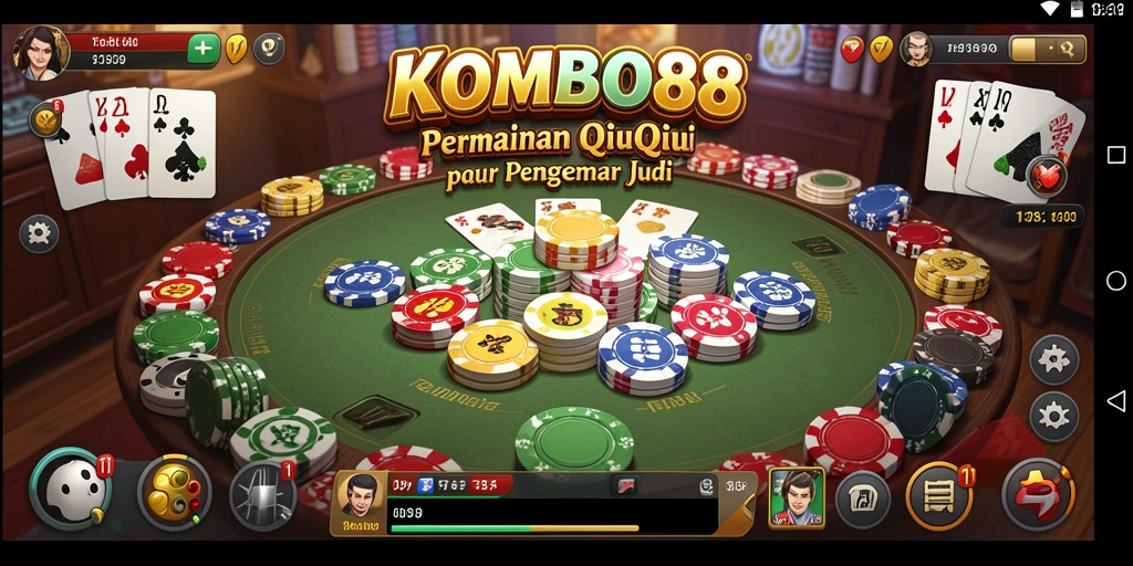 Tampilan gameplay QiuQiu yang menarik dan seru di KOMBO88.