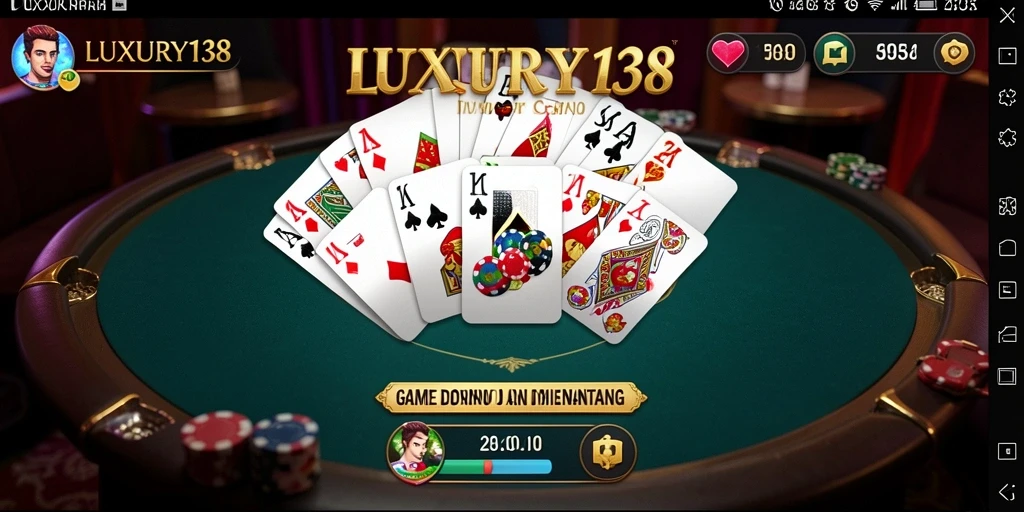 Screenshot gameplay LUXURY138 menampilkan pemain bersaing dalam permainan Domino.