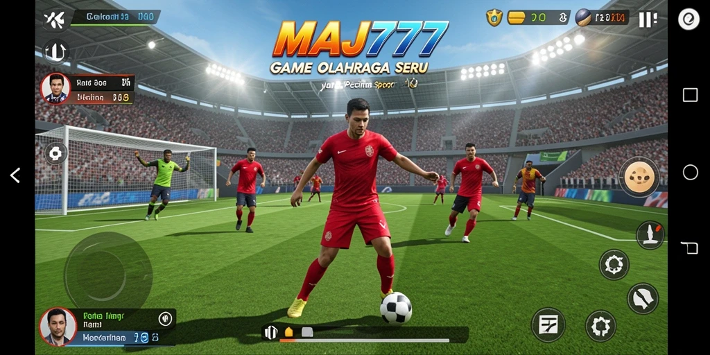 Tangkapan layar gameplay MAJ777 yang menunjukkan aksi seru di lapangan.