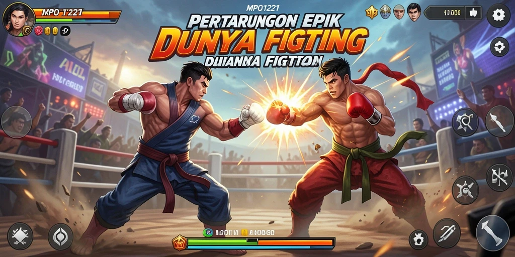 Gameplay mendebarkan di arena pertarungan MPO1221.