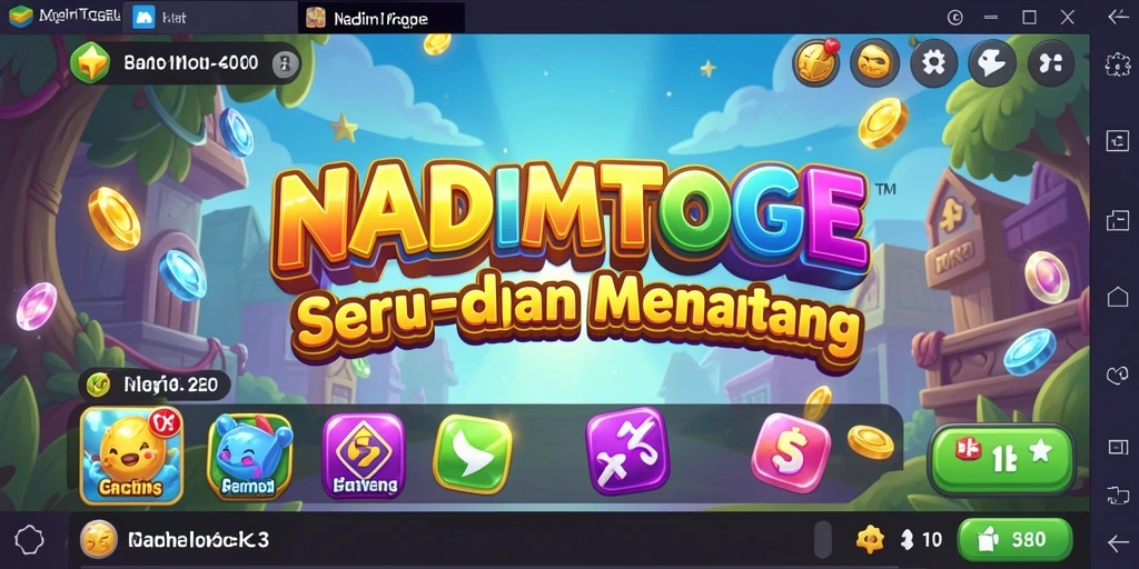 Screenshot NADIMTOGEL menampilkan gameplay Match-3 yang seru.