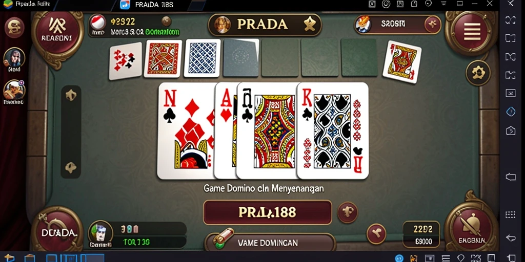 Tampilan gameplay Domino yang menarik di PRADA188.
