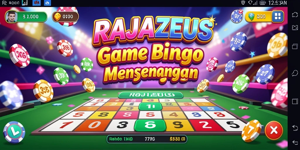 Screenshot gameplay RAJAZEUS yang menampilkan pengalaman bermain Bingo.