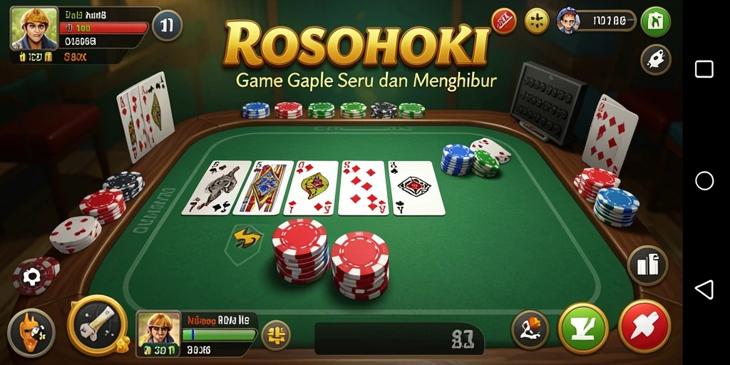 Tampilan gameplay ROSOHOKI yang seru dan interaktif.