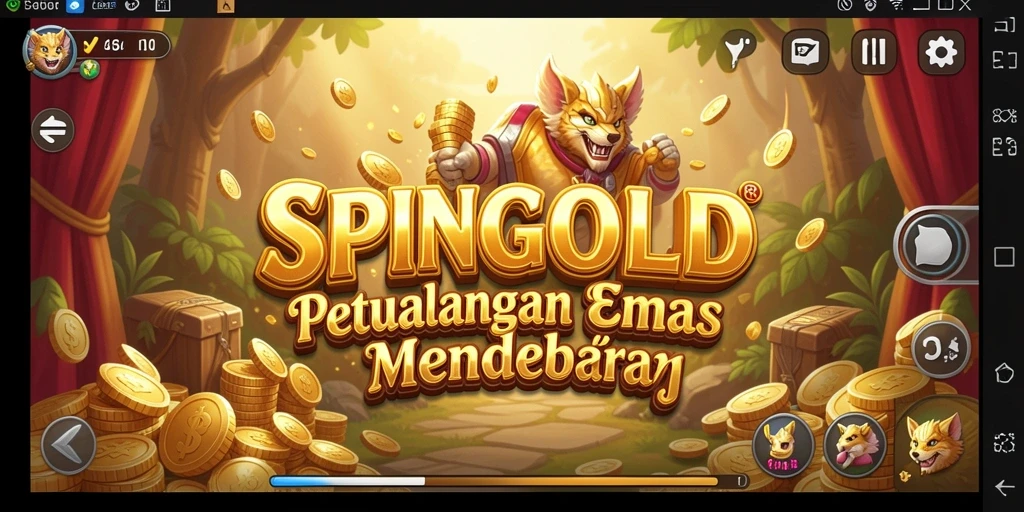 Tampilan menarik gameplay SPINGOLD dalam dunia petualangan.