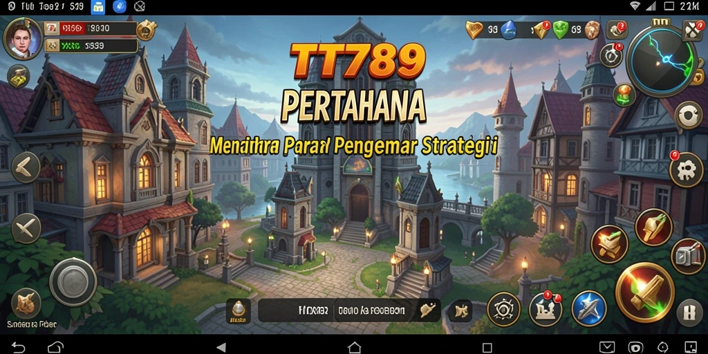 Tangkapan layar gameplay TT789 yang menampilkan strategi menara yang seru.