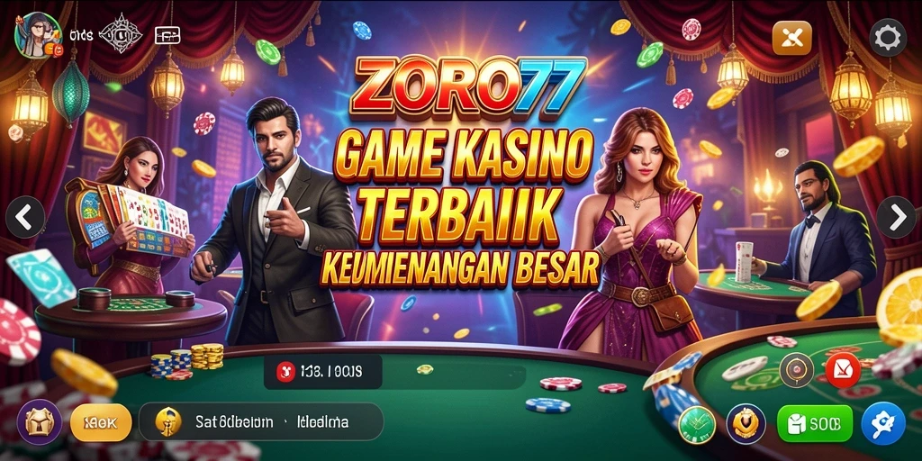 Tampilan layar awal gameplay ZORO77 dengan grafis menarik dan antarmuka yang intuitif.